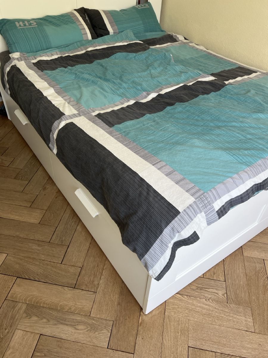 Ikea Betten: Bett mit Schubladen weiss 160x200 cm   – Gebraucht aus Basel von Ostfrau1979