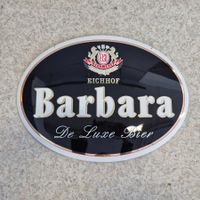 1 Eichhof Barbara Werbeschild Blechschild Schild Bierwerbung