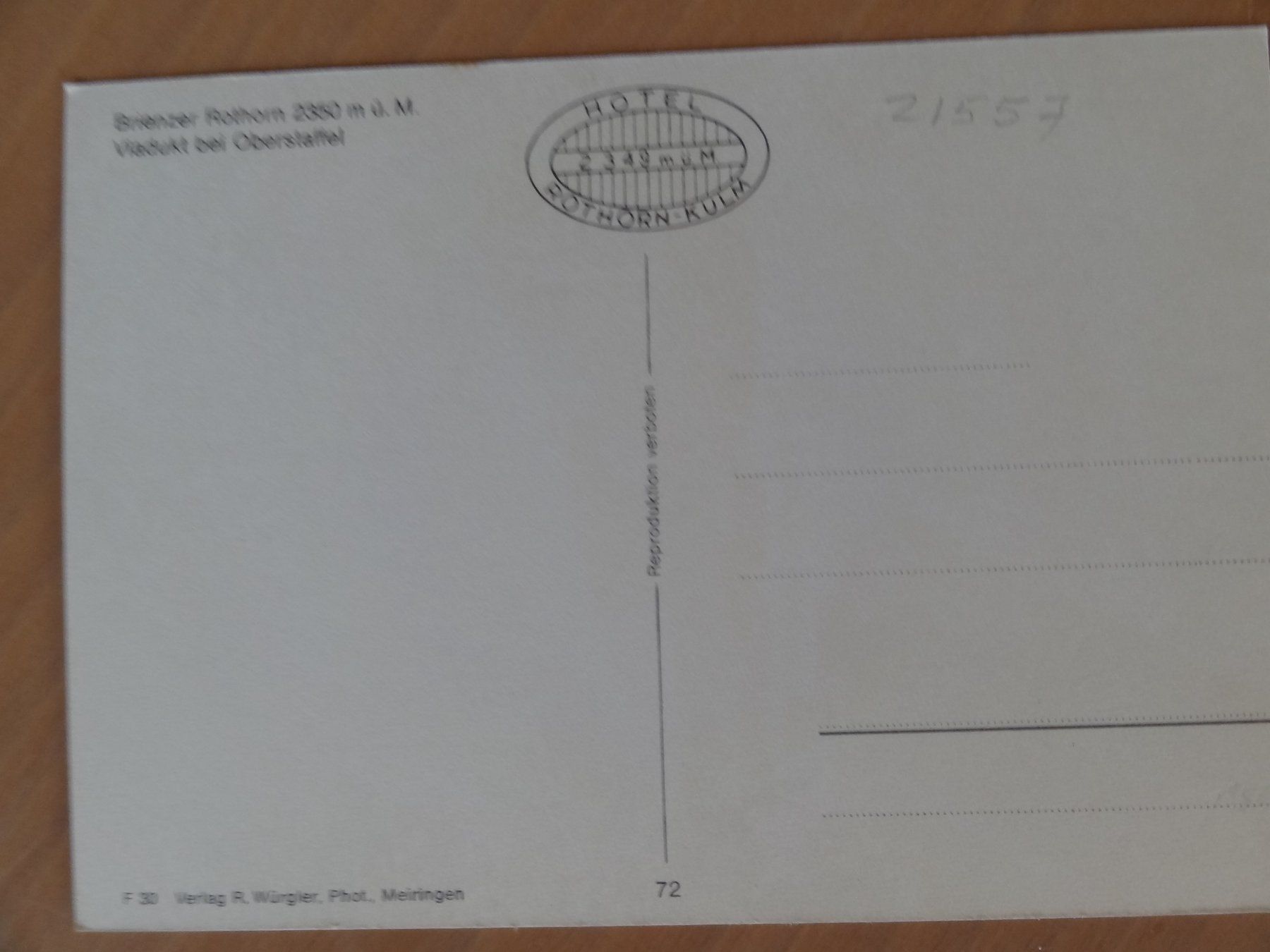 Cartes postales: Brienzer Rothorn, train à vapeur, – D'occasion à St Léonard par Riglin 1