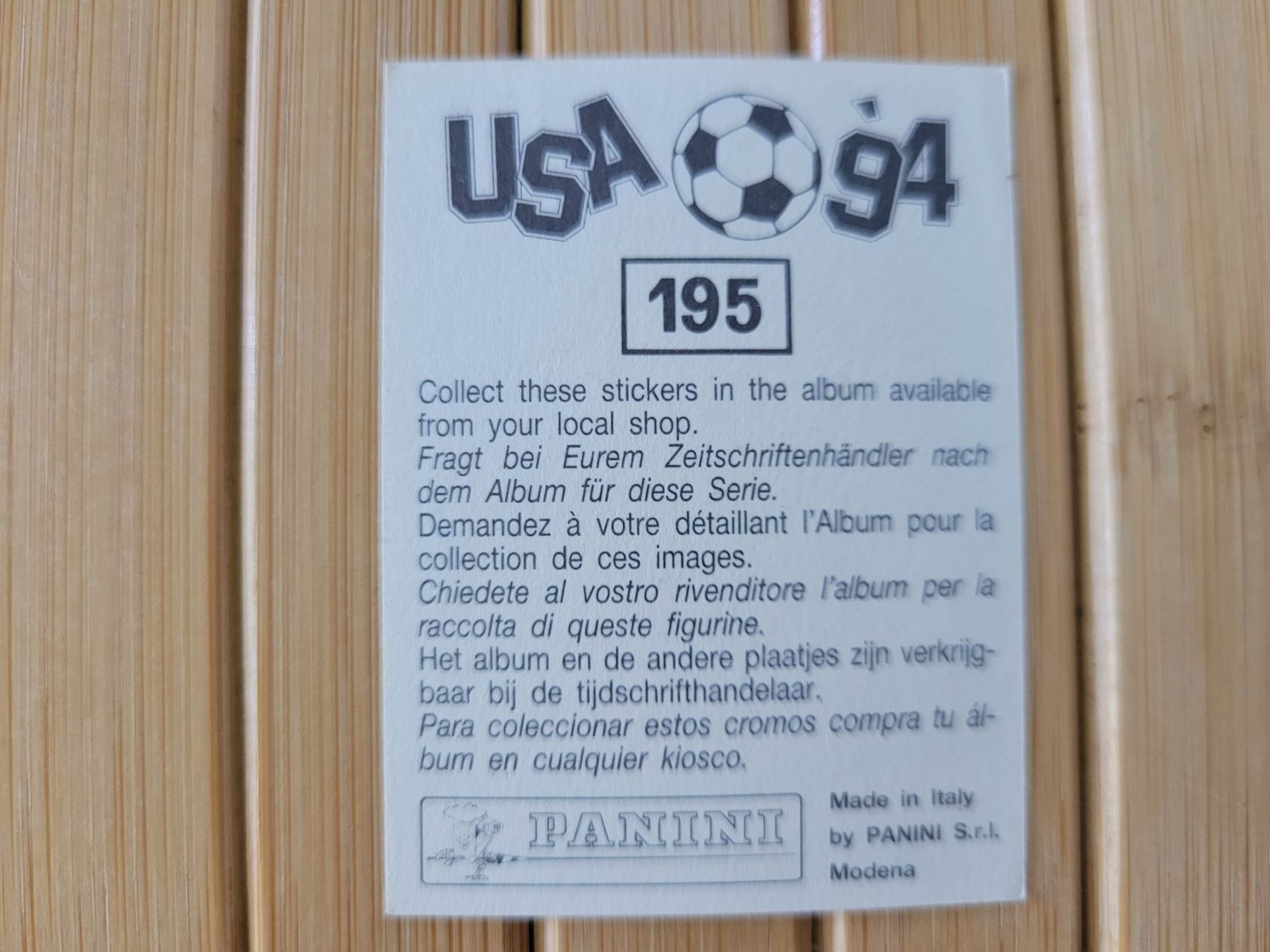 Panini Carte collezionabili: Panini USA 94 - Josep Guardiola – Usato da Nürensdorf venduto da spartacus64 1