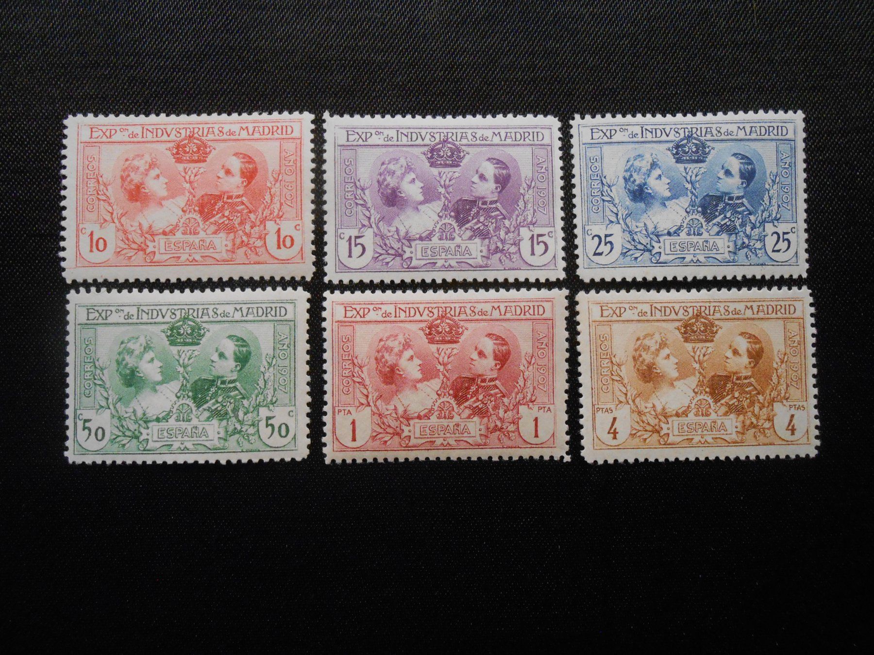 Alle Briefmarken: E  Mi Satz** Ausstellung Madrid  1907 – Neu und originalverpackt aus Hallwil von pkaiser44 1
