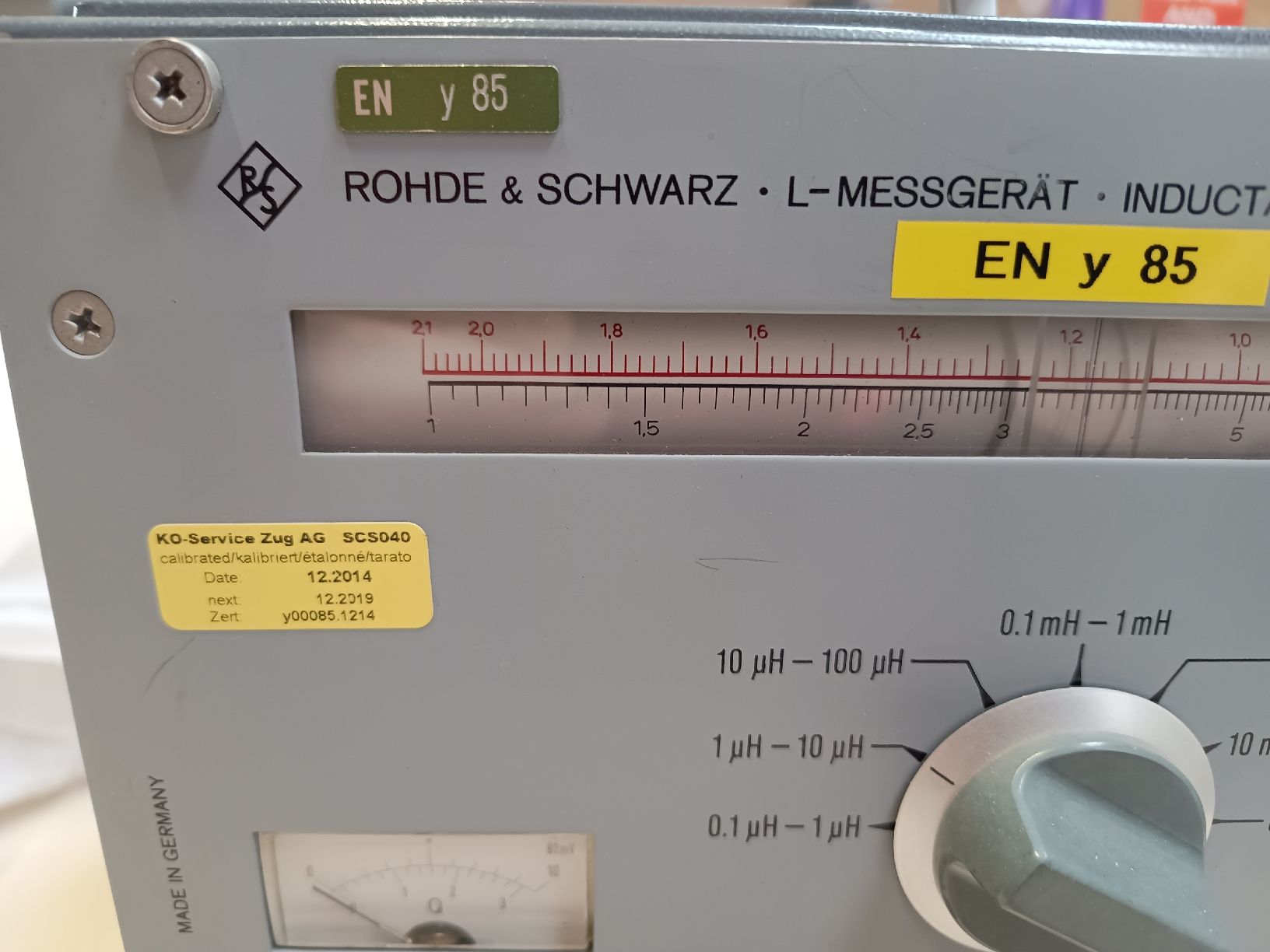 Messen: Rohde & Schwarz L-Messgerät / Inductance Meter BN 6100 – Defekt aus Döttingen von Schlei 1