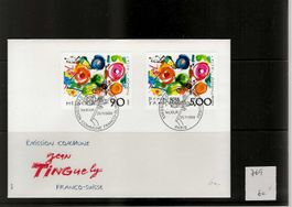 enveloppe FDC 769 France Suisse