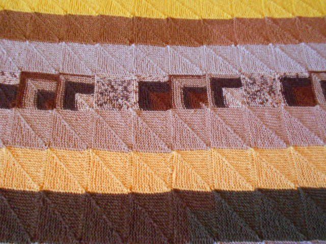 Decken: schöne, grosse, handgestrickte-  Wolldecke-HANDARBEIT – Neu (gemäss Beschreibung) aus Flühli LU von primula-47 1