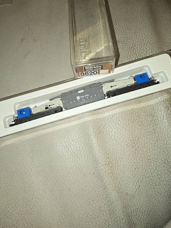 Märklin mini-club 8620 DB Tiefladewagen / Trafowagen SCHLESWAG OVP Z