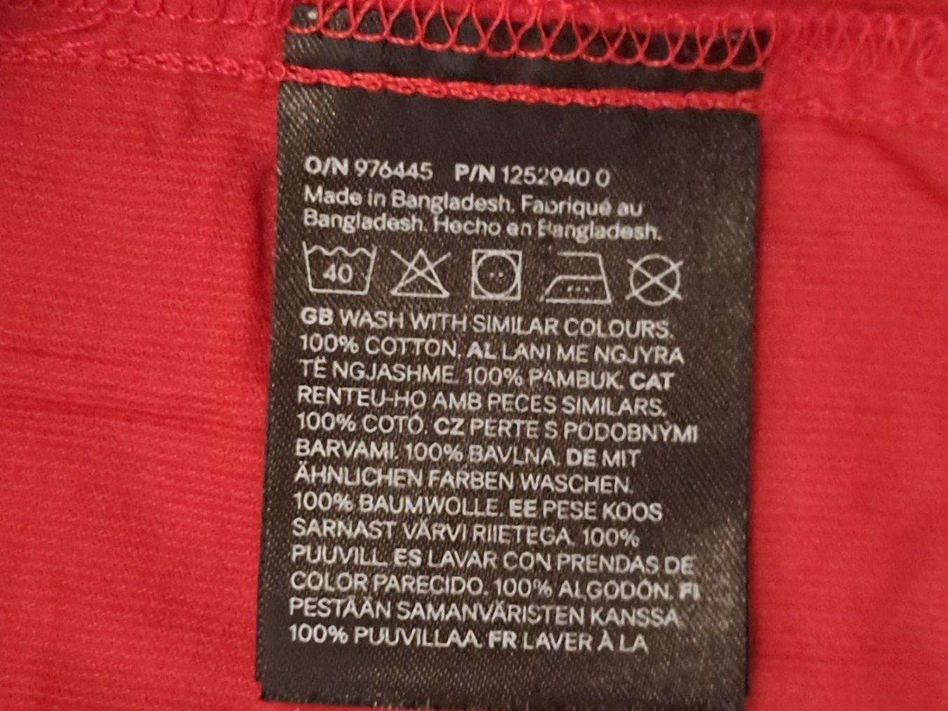 H&M Vestiti & Gonne: H&M Kleid Rot 100 % Baumwolle – Usato da Zürich venduto da msharon 3