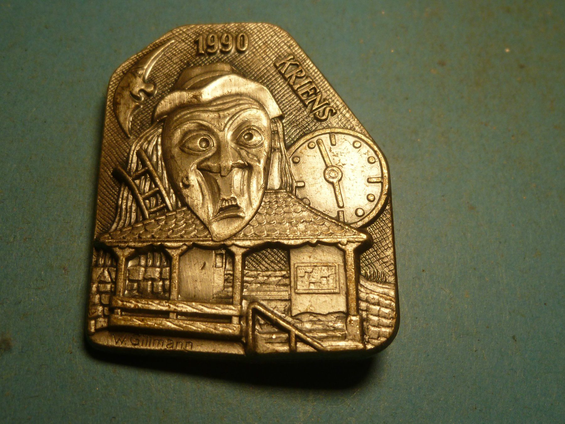 Placchette & Badge: KRIENS 1990 SILBER – Usato da Ried (Muotathal) venduto da Mandarin02