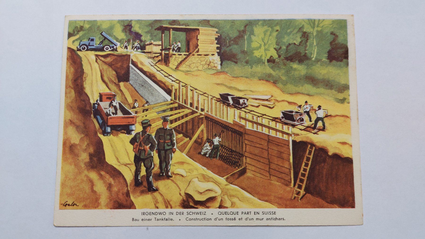 Cartoline postali: Schweizer Armee Postkarte Grenzbesetzung 1939 /40 – Nuovo (secondo la descrizione) da Dornach venduto da Lok-Service-56 1