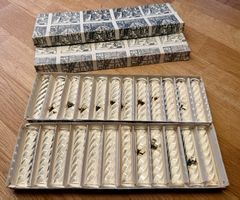 Vintage Set - Messerbänkli - Cristal au Plomb 24% PbO