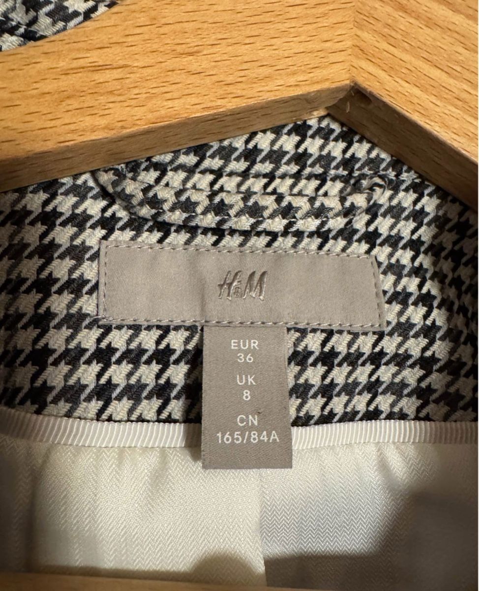 Giacche: Blazer H&M Grösse 36 Hahnentrittmuster – Usato da Niederbüren venduto da Oetschli 6