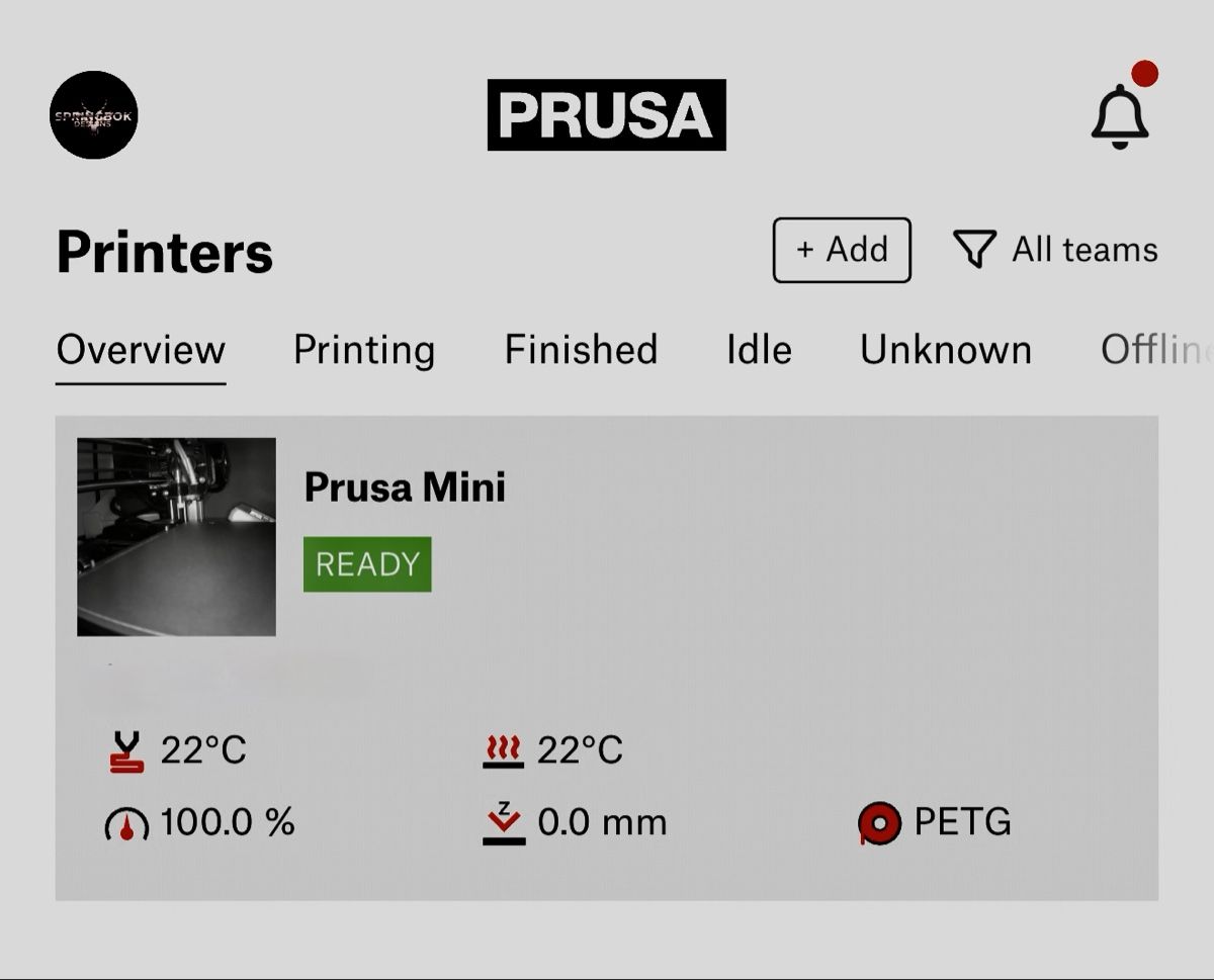 Prusa Stampanti 3D: Original Prusa MINI mit WiFi und Buddy3D Kamera – Usato da Fällanden venduto da Pilotboy 6