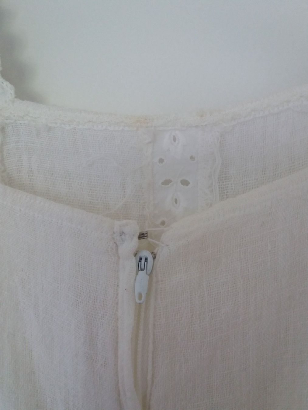Kleider: Vintage Kleid weiss, Grösse XS – Gebraucht aus Muolen von Schmetterling2019 3
