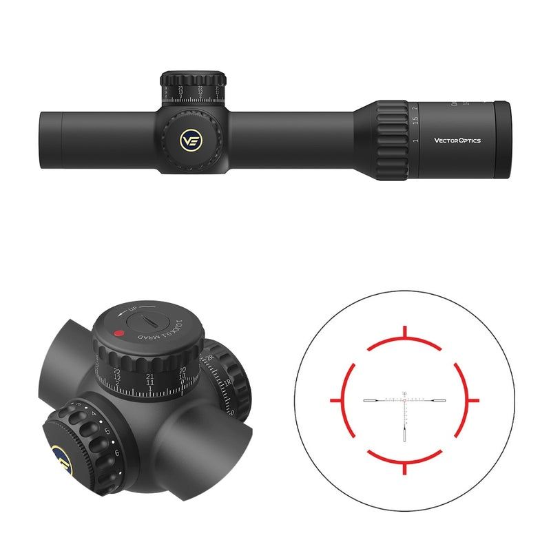 Schweizer Armee Armi bianche: Zielfernrohr Vector Optics Continental x10 1-10x28FFP ED – Nuovo e nell'imballaggio originale da Emmen venduto da Pat-LU