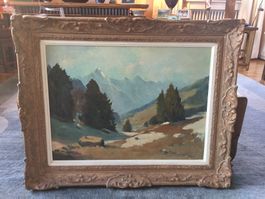 Paysage peinture à l'huile magnifique