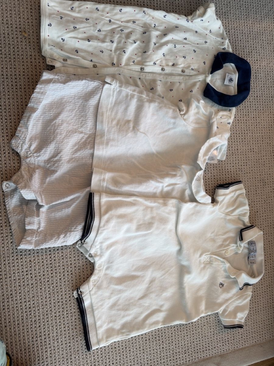 Petit Bateau Kleiderpakete & -sets: 3 x Petit Bateau Kurzarm Strampler – Gebraucht aus Rothenthurm von LaThie
