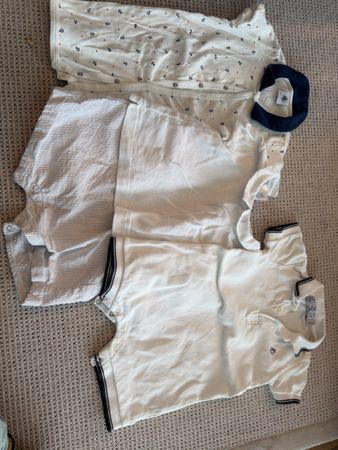 3 x Petit Bateau Kurzarm Strampler