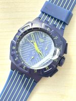 Swatch Chrono Armbanduhr blau grün Kunststoff neu 