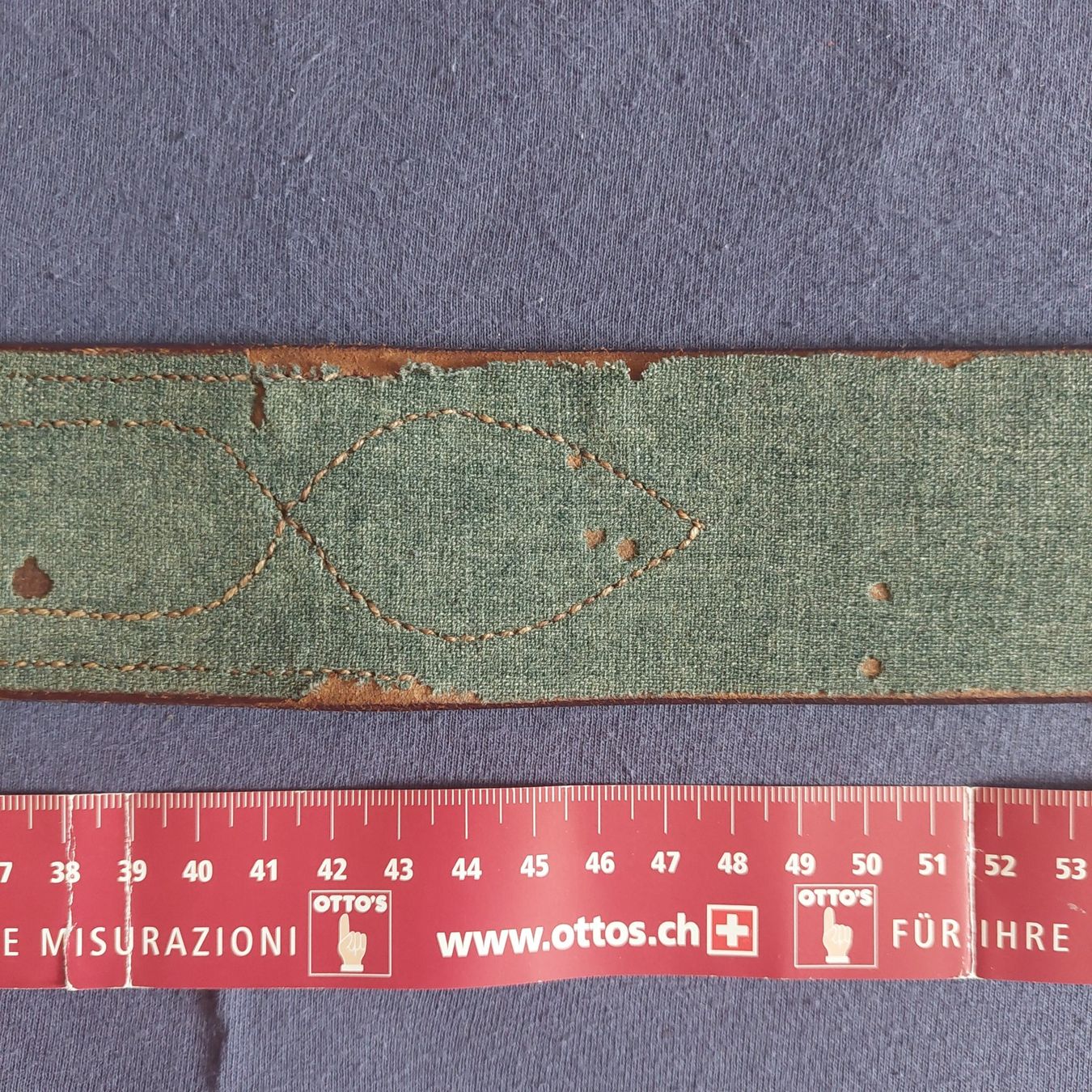 Gürtel: Brauner original Offizier Gürtel, Schweizer Militär – Gebraucht aus Sarnen von Mimimimi. 6