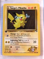 Lt. Surge's Pikachu 1st Gym Heroes - MINT - ab 1.-