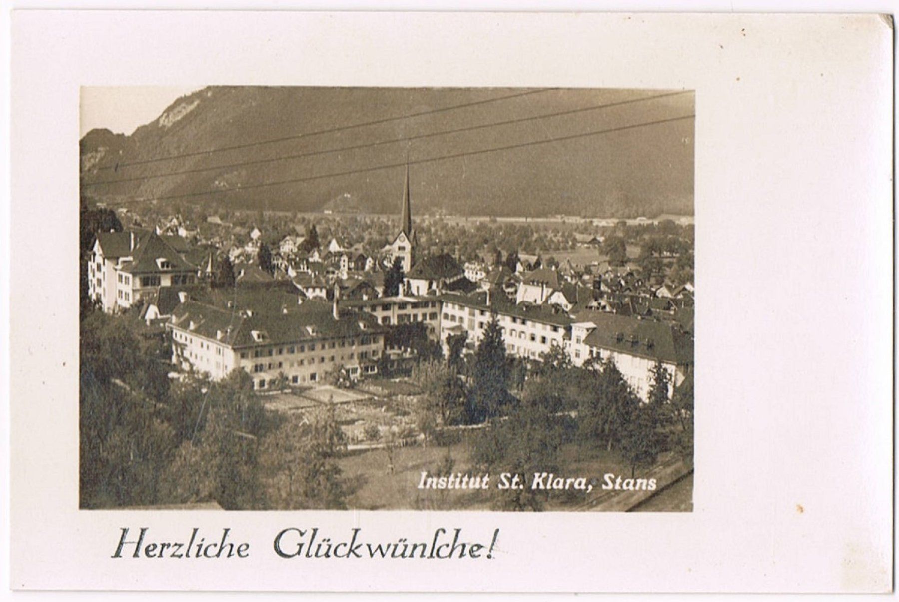 Karten: Neujahrskärtchen Stans, Institut St. Klara – Gebraucht aus Buchs AG von Baerfisch