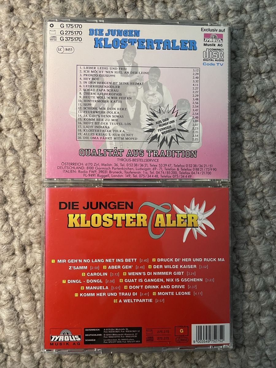 CD: 2x Die Jungen Klostertaler – Usato da Reinach AG venduto da trigger7811 2