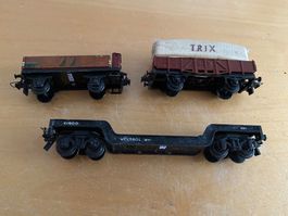 3 Trix Express Güterwagen