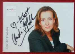 Claudia Knoßalla Autogramm signiert Fotopostkarte 10x15cm