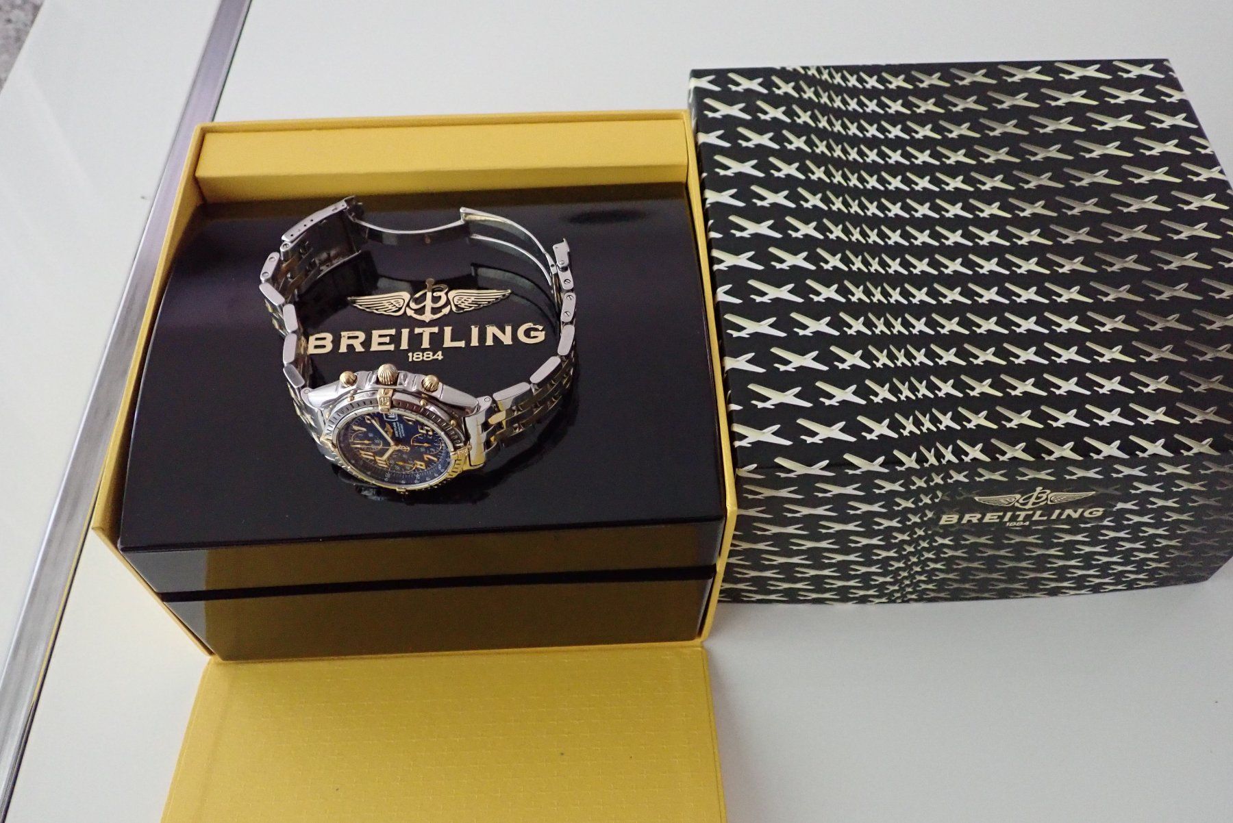 Breitling Orologi: BRIETLING CHRONOMAT AUTOMATIC 18K, GOLD STAHL 100M. – Usato da Wohlen AG venduto da superwatchesteam 2