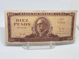 10 Pesos Cubani 1967