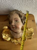 Geschnitzte Cherub-Engelköpfe aus Holz im Barockstil Vintage