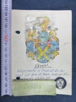 FAMILIENWAPPEN " CHOULAT PRUNTRUT JURA " KARTE 15x10cm