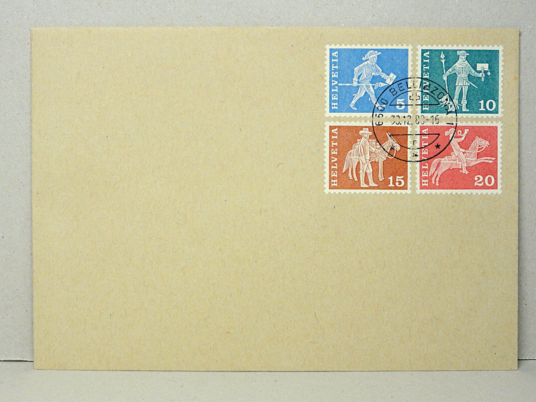 Alle Briefmarken: 5 Briefe Postgeschichte u. Baudenkmäler Satz 1960 – Gebraucht aus Solduno von albimicio 1