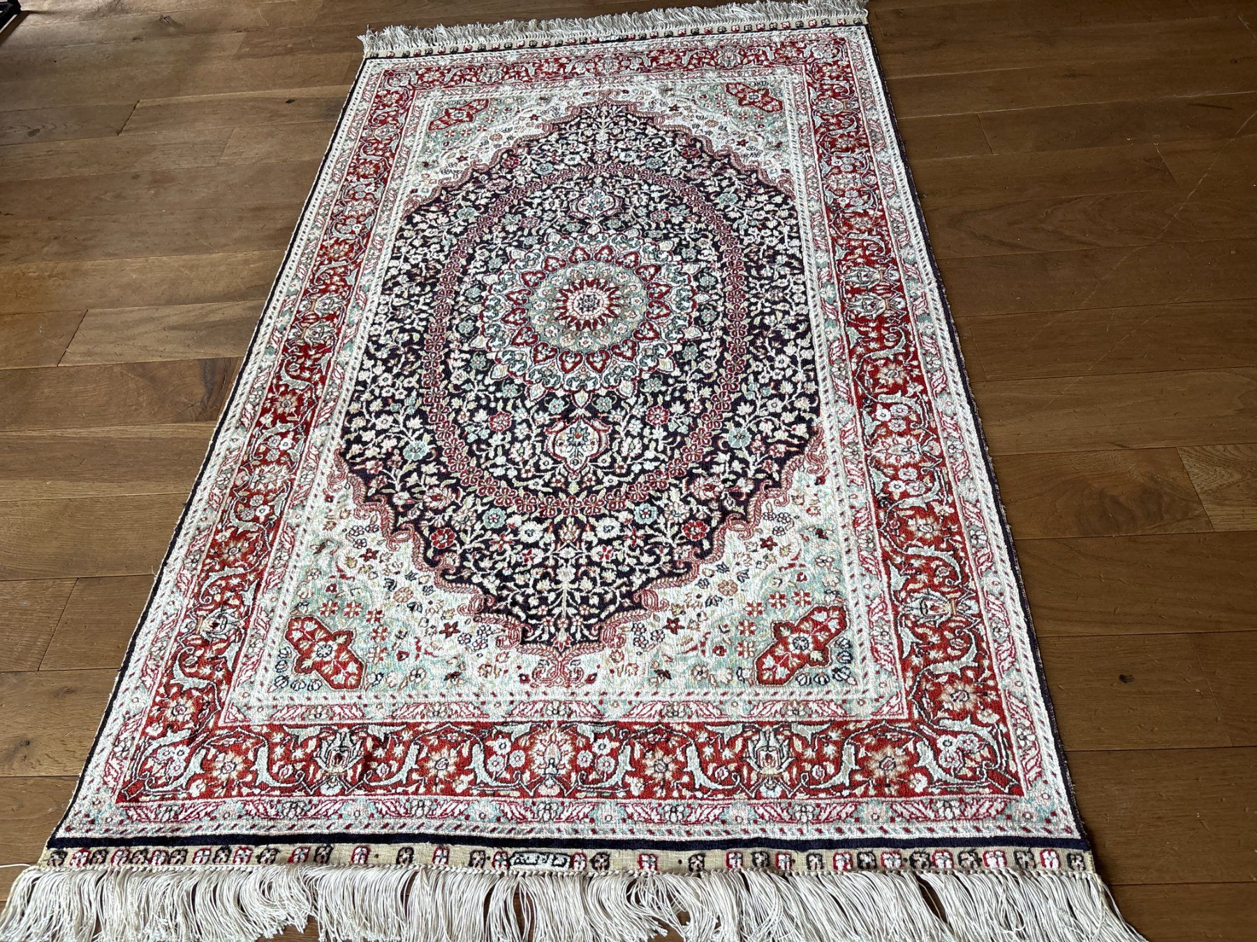 Tappeti: Signierter Seidenteppich - Handgeknüpfter Orientteppich – Usato da Bennau venduto da Mayer_Carpets 3