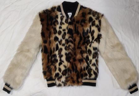 Opening Ceremony Faux Fur Bomberjacke (G. XS, Leopardmuster)