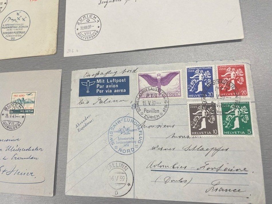 Tutti i francobolli: Lot 12 Flugpostbelege ab 1929 – Usato da Sirnach venduto da Melisangi 1