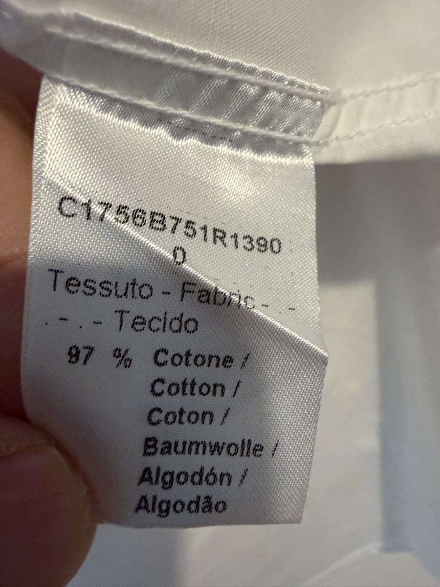 Camicie: Camicia GREY Daniele Alessandrini bianca taglia 41 cotone 97 – Usato da Lugano venduto da can_xdd8 6