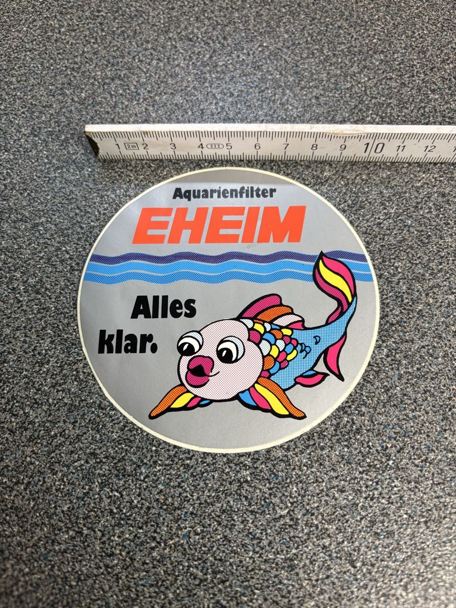 Sticker: Alter EHEIM-Aquariumaufkleber, Vintage – Nuovo (secondo la descrizione) da Uster venduto da leone28 1