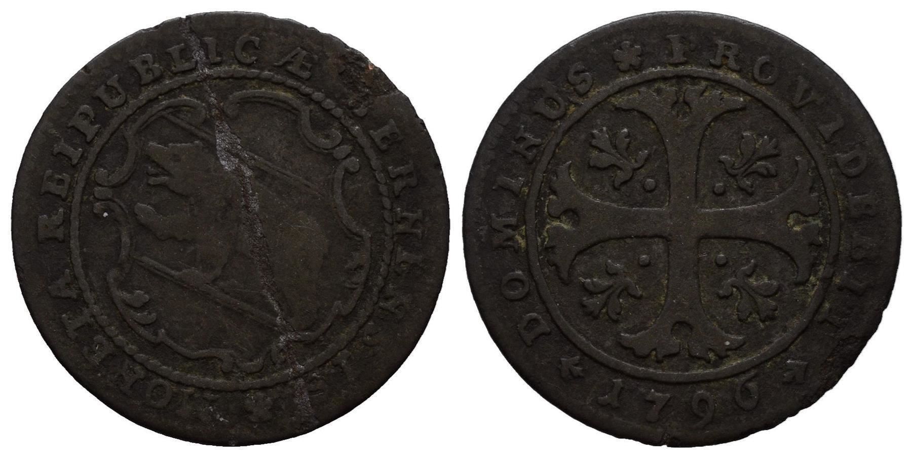 Toutes les monnaies: Bern Halbbatzen 1796  /3528 – D'occasion à Trimbach par Solothurn1