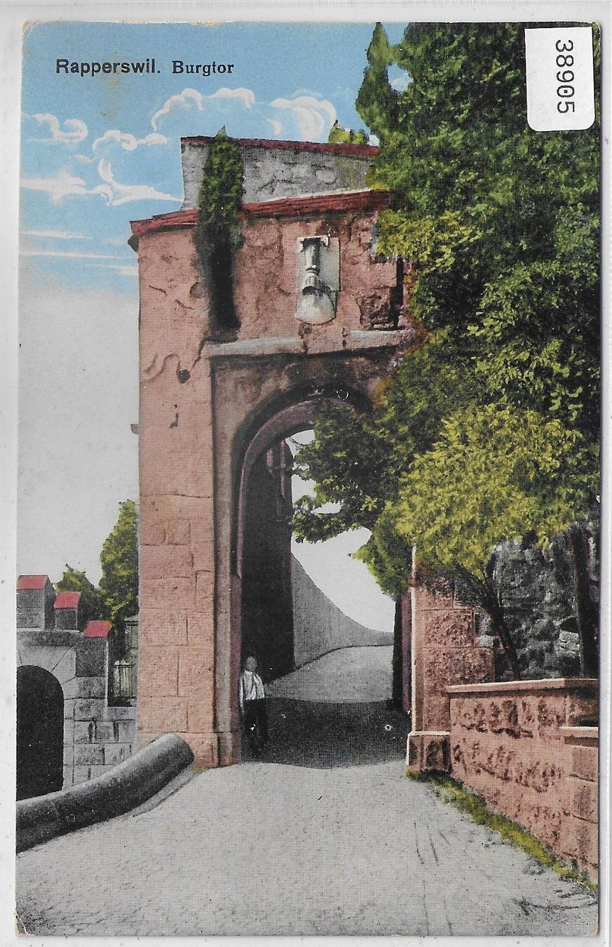 Ansichtskarten: Rapperswil - Burgtor - animee – Gebraucht aus Ettingen von Kartenplanet