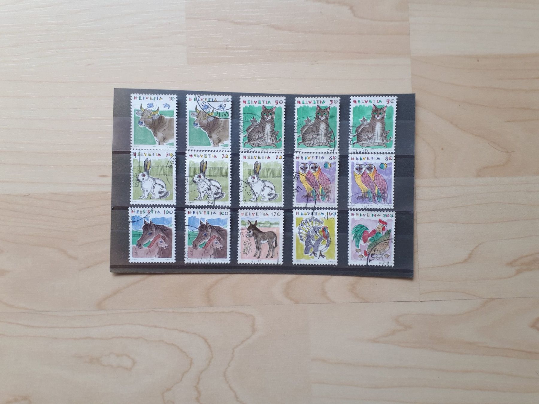 Tutti i francobolli: Briefmarken Tiere 1990 - 1995 – Usato da Dürnten venduto da kuh_7mdq 2