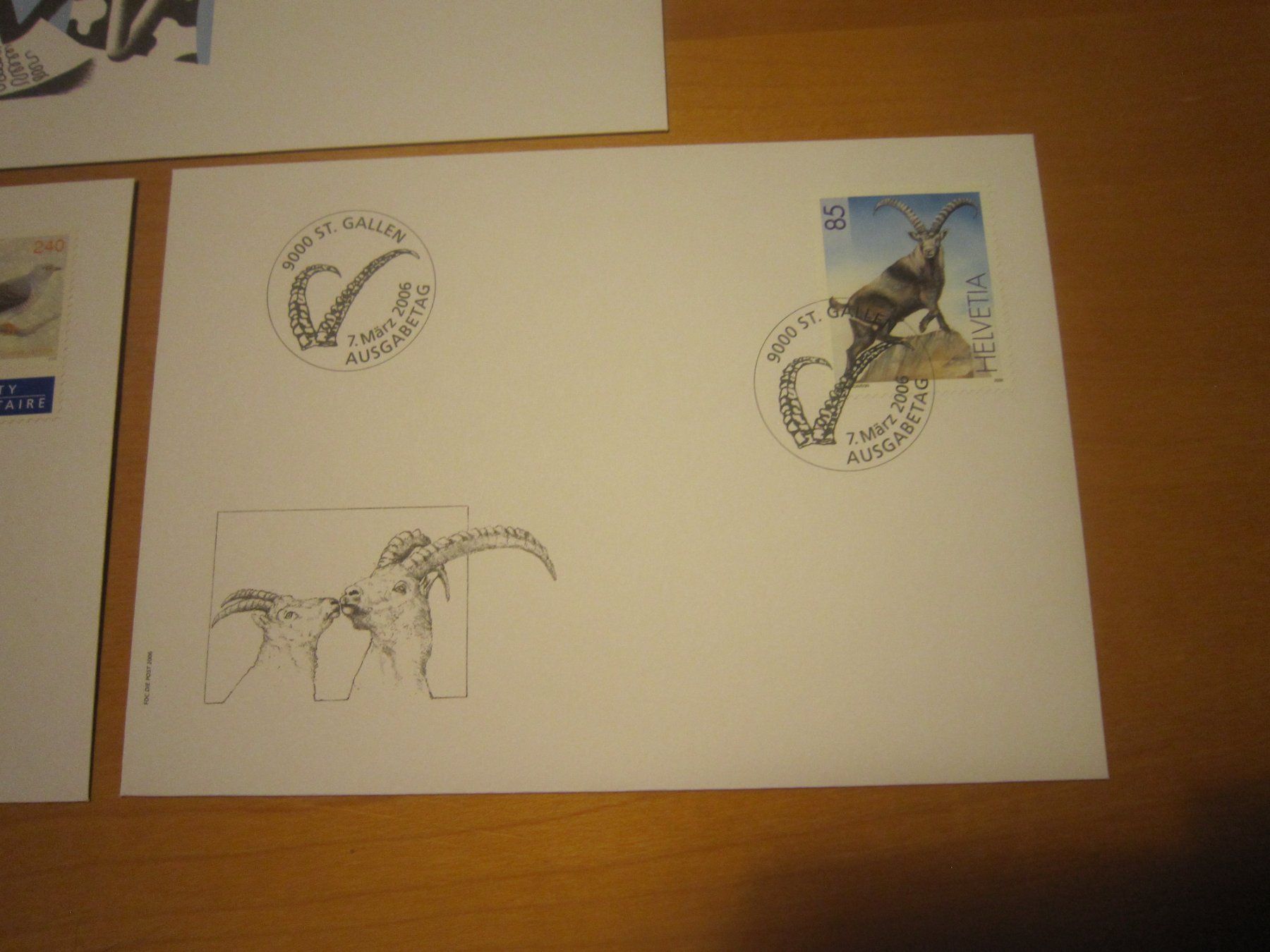 Tutti i francobolli: CH 2006 FDC 3 Briefe Thema Tiere – Usato da Gordola venduto da Polentaefung 2