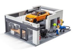 SKODA COBI BAUKASTEN WERKSTATT
