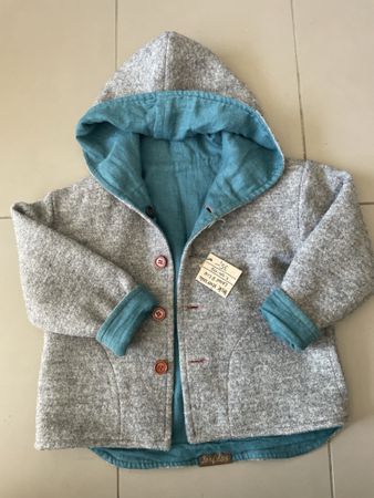 WollWendejacke / Veste réversible en laine 104-110 