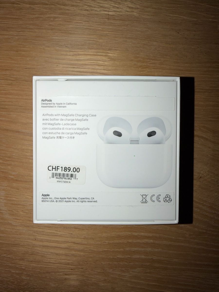 Apple Casques audio: Apple AirPods 3. Generation neu und originalverpackt – Neuf avec emballage d'origine à Gutenswil par Kev911 2