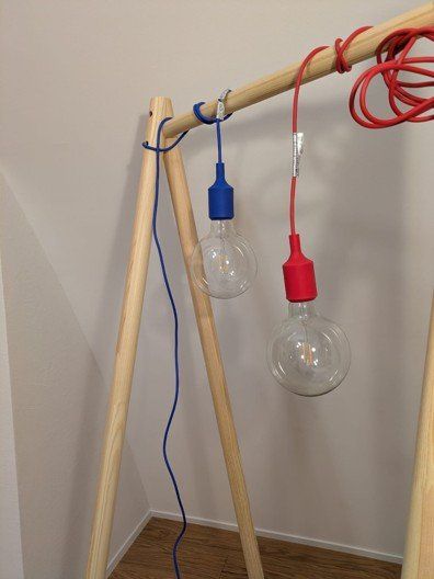 Muuto Kronleuchter & Deckenlampen: Muuto Pendelleuchte E27 (blau) – Neu und originalverpackt aus Wabern von maulwurfhansi