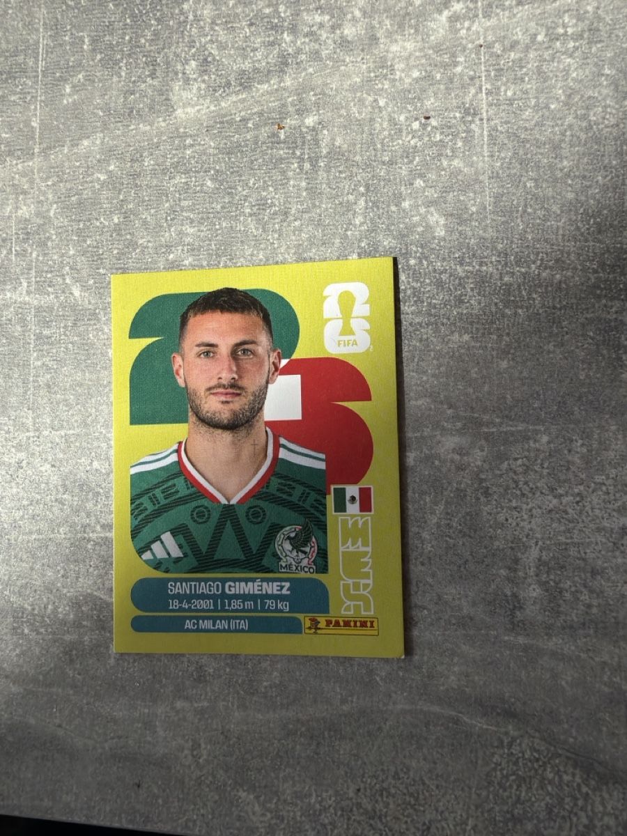 Panini Carte collezionabili: Panini  Santiago Giménez MEX 16 – Usato da Pfeffingen venduto da Fantasy1971
