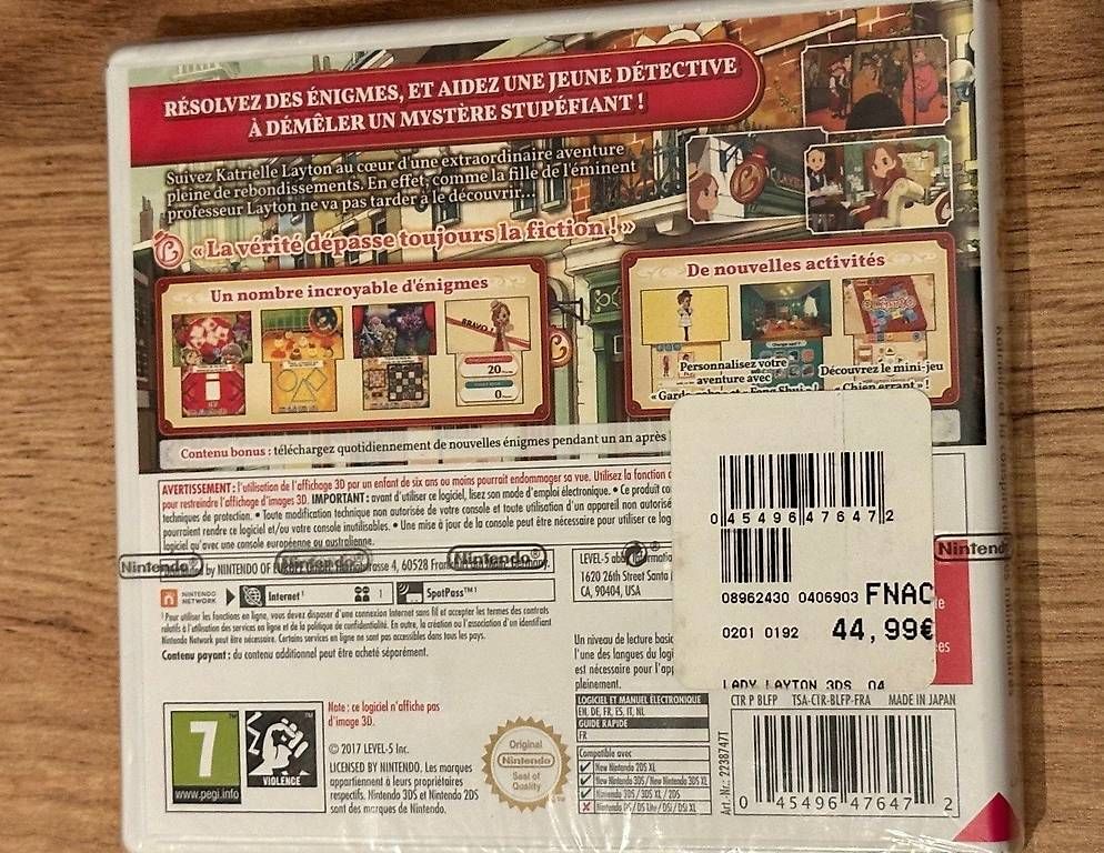 Nintendo Spiele: L'aventure de Layton - Nintendo 3DS – Gebraucht aus Arnex-sur-Orbe von link-9 1