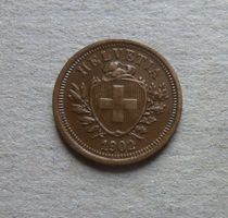 ++ 1 Rappen 1902, gute Erhaltung