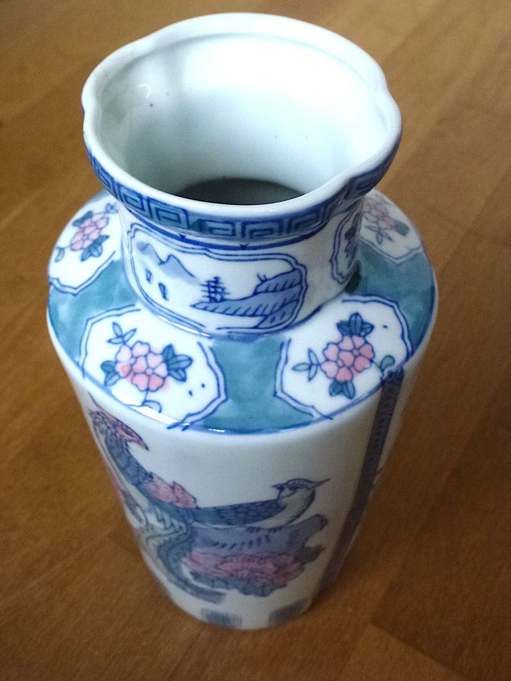 Vasi & Recipienti: Vase mit Vogel und Blumen Motiv – Usato da Zürich venduto da Kalla36 7