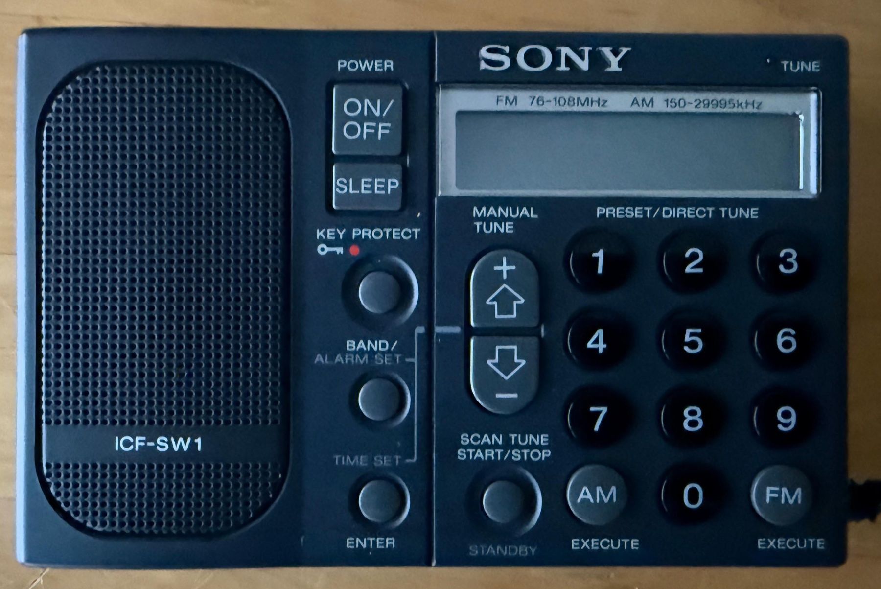 Radio Sony Icf-f10 Am Fm Negro | Cuotas sin interés